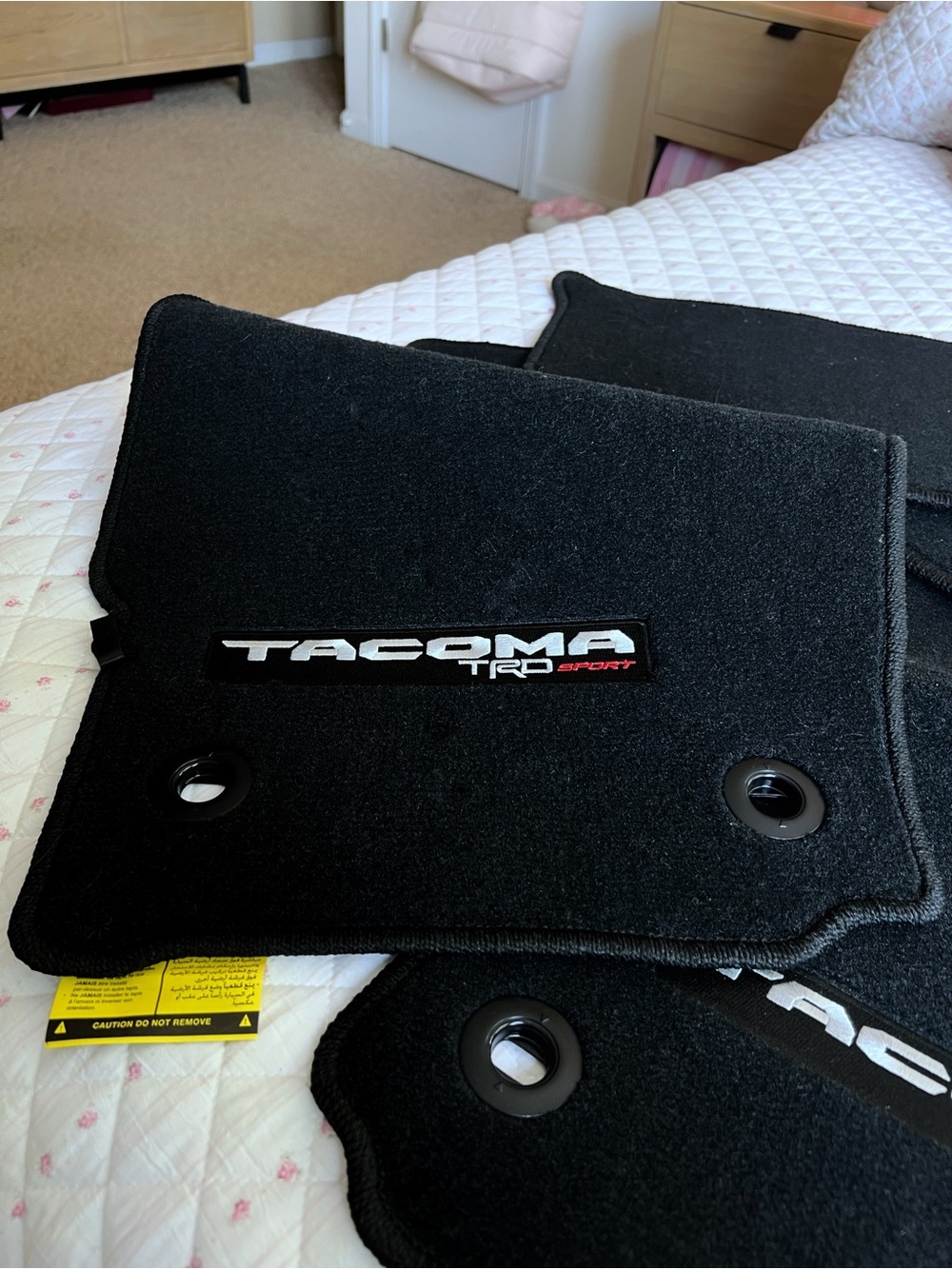 New 2025 Toyota Tacoma TRD Sport Genuine Black Carpet Floor Mats